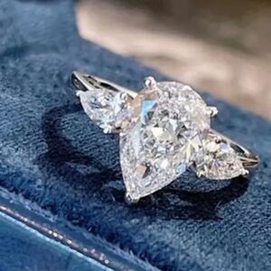 Princess Cut Cubic Zirconia Engagement, Promise, Just Because Ring Size 5